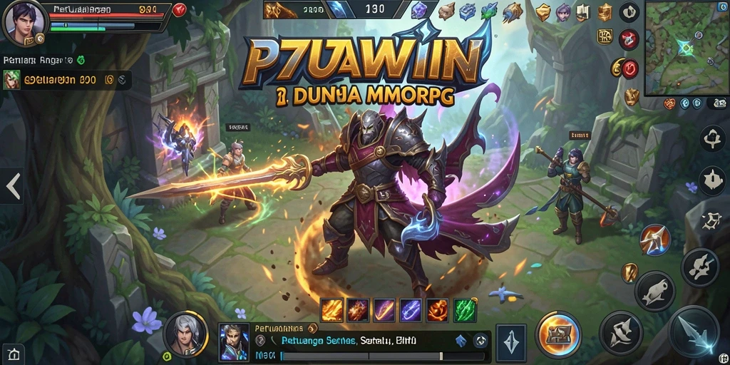 Tampilan gameplay yang seru dalam dunia MMORPG.