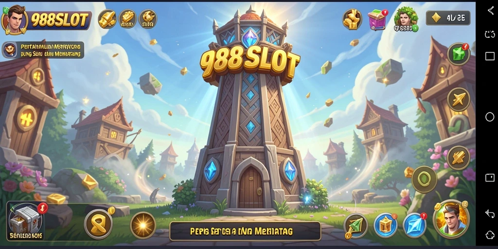 Tangkapan layar dari gameplay mendebarkan di 988SLOT yang menampilkan strategi pertahanan.