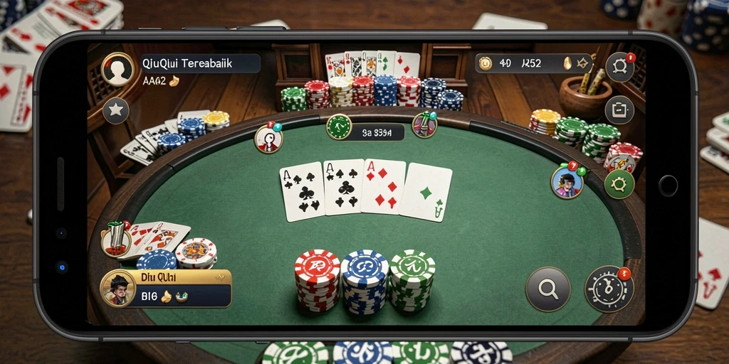 Tampilan gameplay QiuQiu yang menarik dan seru.