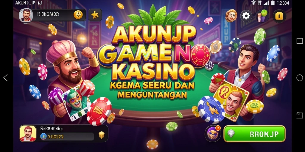 Tampilan gameplay seru di AKUNJP dengan banyak pilihan permainan Kasino.