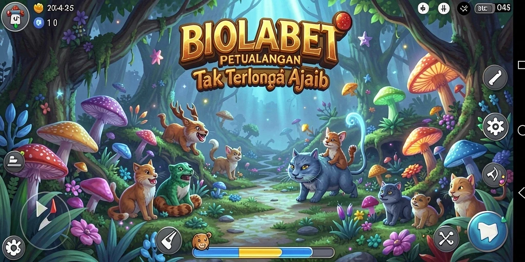Tampilan menarik dari gameplay petualangan BIOLABET.