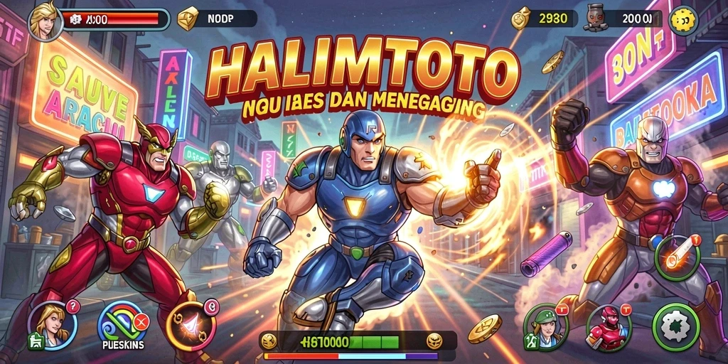 Tampilan gameplay HALIMTOTO yang penuh aksi dan menyenangkan.