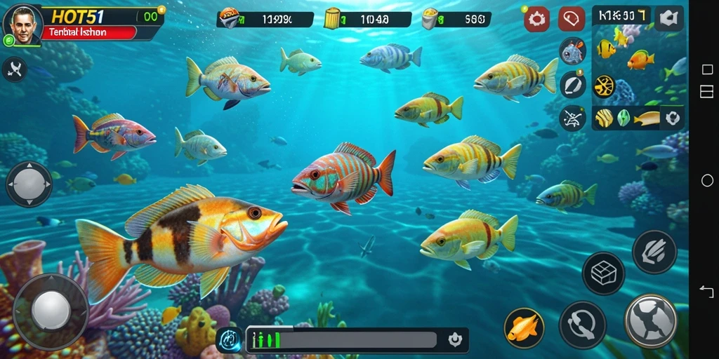 Tampilan gameplay Tembak Ikan yang menegangkan dan seru.