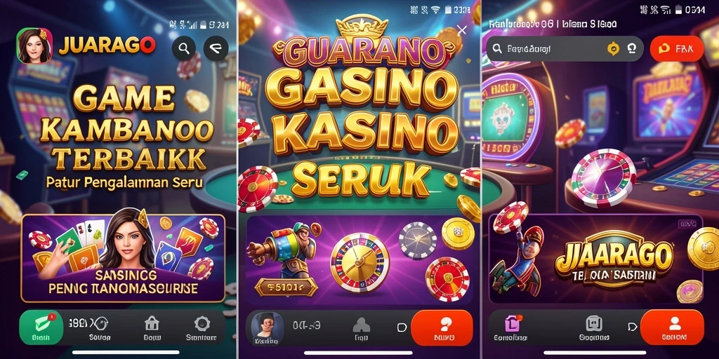 Tampilan gameplay menyerupai kasino nyata dengan grafis yang memukau.