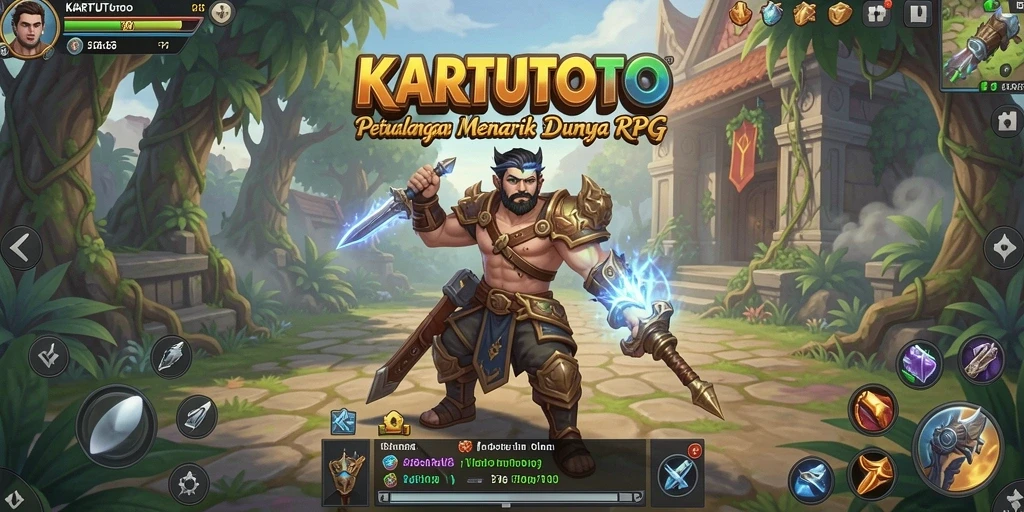 Tampilan gameplay KARTUTOTO yang menakjubkan di dunia RPG.