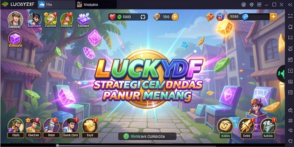 Tampilan screenshot dari gameplay menarik di LUCKYDF.