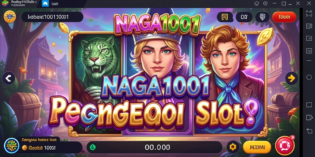 Screenshot gameplay menarik dari NAGA1001 yang menunjukkan mesin slot.