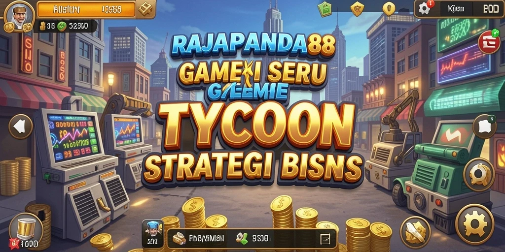 Screenshot utama RAJAPANDA88 menampilkan gameplay seru dalam mengelola bisnis Tycoon.