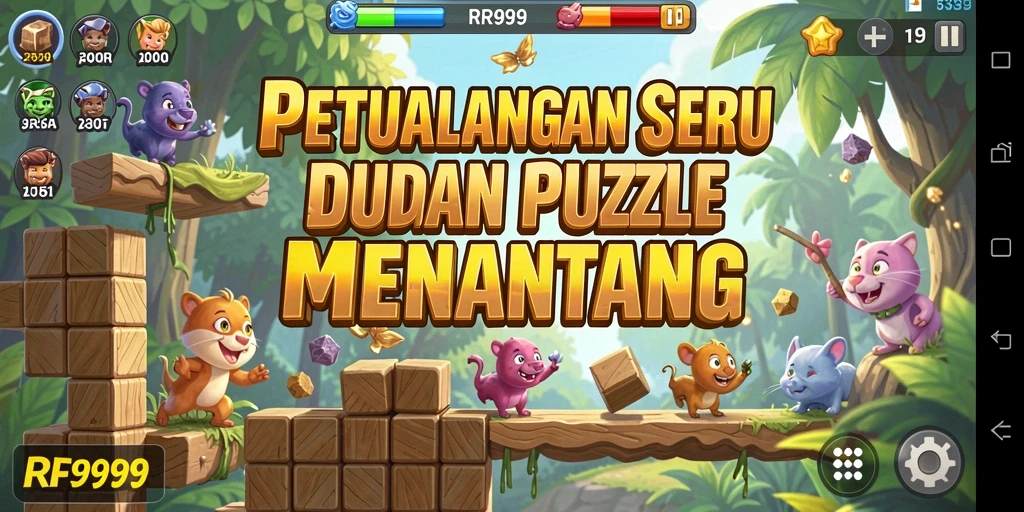 Tampilan gameplay menarik dengan tantangan Puzzle yang seru.