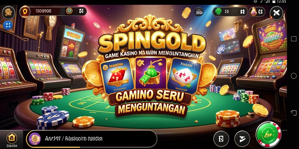 Tampilan gameplay seru dan menarik di SPINGOLD