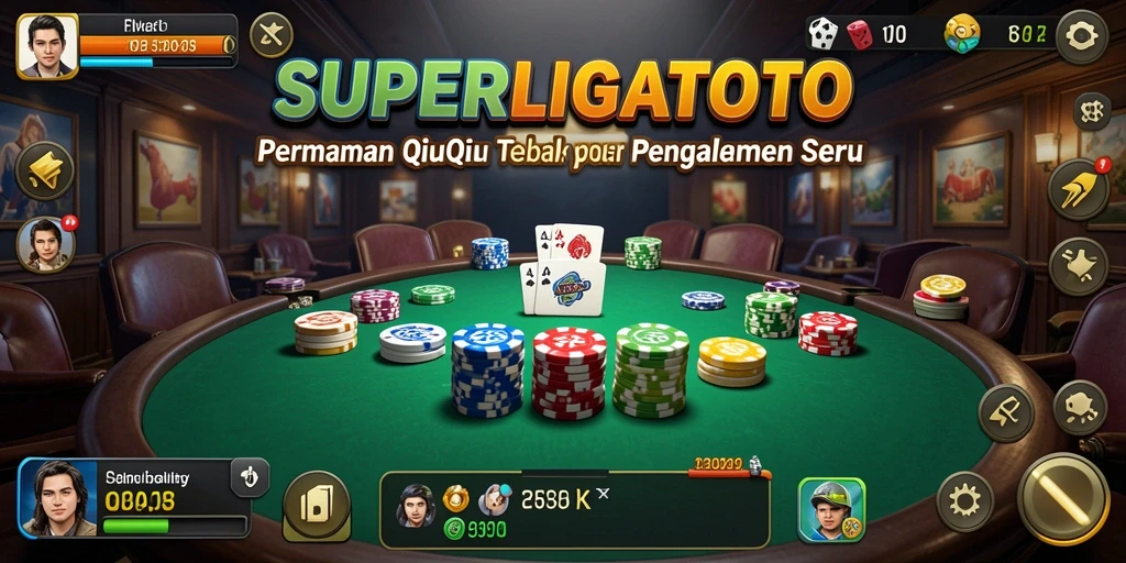 Tangkapan layar menunjukkan aksi seru gameplay QiuQiu.