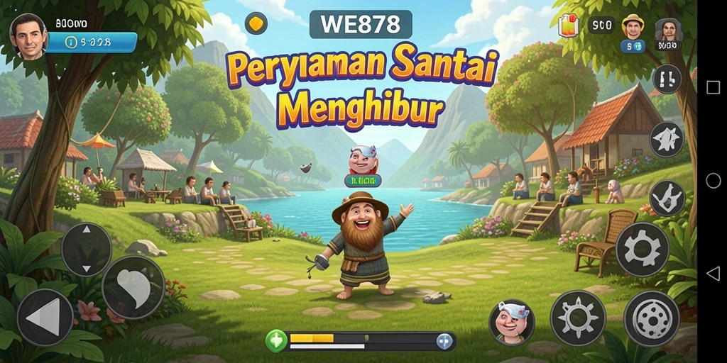 Tampilan gameplay menarik WE878 yang penuh warna.