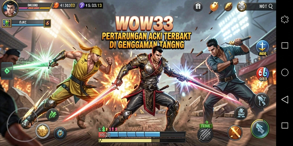 Gameplay intens WOW33 dengan aksi yang mendebarkan.